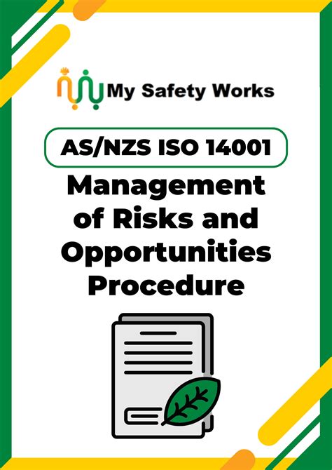 Asnzs Iso 14001 Risk And Opportunity Management Procedure My Safety