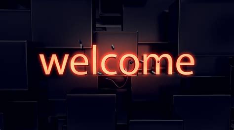 Welcome Lettering Typography Neon Free Photo On Pixabay Pixabay