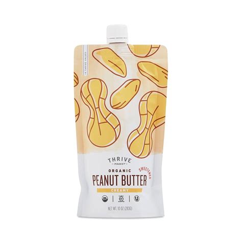 Organic Creamy Peanut Butter Sweetened Thrive Market