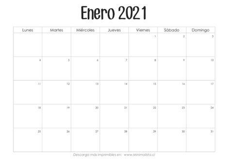 Calendarios 2021 Para Imprimir Gratis M谩s De 20 Dise帽os Para Elegir