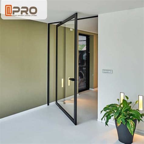 Thermal Break Aluminum Pivot Doors Color Optional For Residential And