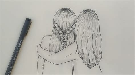Best Friend Drawings Step By Step Zeichnen Calcar Tegninger Coole