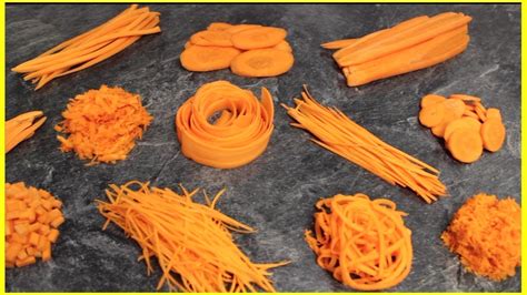 12 Amazing Carrot Cutting Skills Using Kitchen Gadgets Youtube