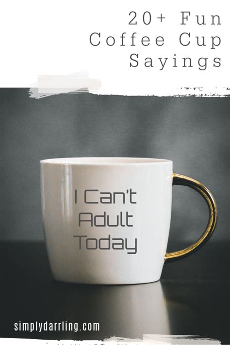 20 Fun Coffee Cup Sayings