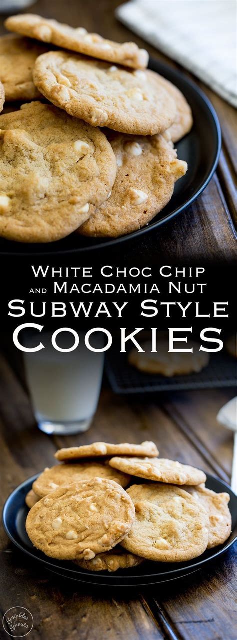 White Chocolate And Macadamia Nut Subway Style Cookies Chocolate Cookie
