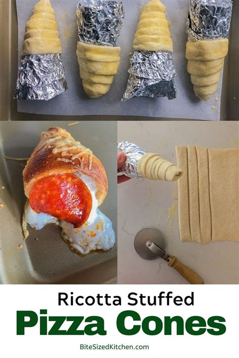 How To Make Pizza Cones With Pepperoni And Ricotta Recipe Pizza
