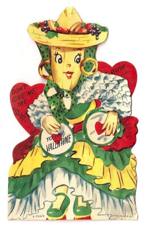 Vintage Valentine Anthropomorphic Dancing Chiquita Banana Card Vintage Valentines Retro