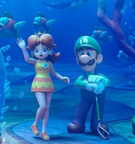 Better View Of The Daisy And Luigi Render From Mario Golf World Tour
