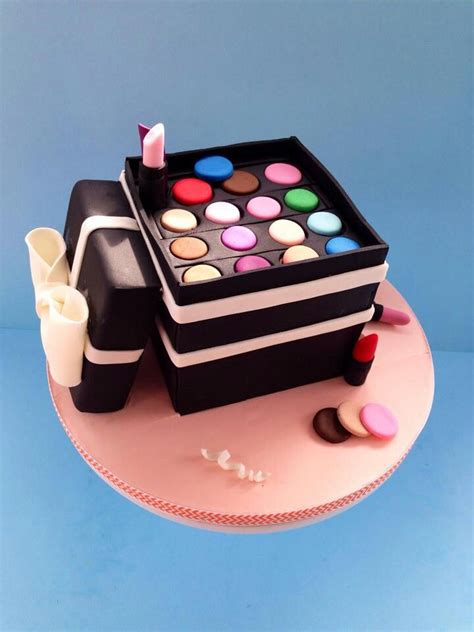 This cake was made for my lovely god daughter! Make up box cake | cake | Pinterest | Make up, Make up ...