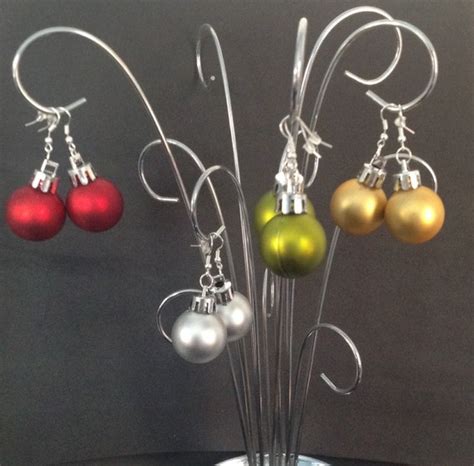 Ornament Earrings Solid Colors Disco Ball And Sparkle By Icusuezq