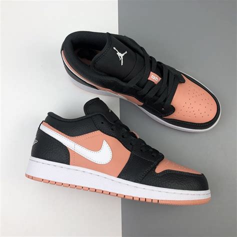 Air Jordan 1 Low Gs Pink Quartz Black For Sale The Sole Line