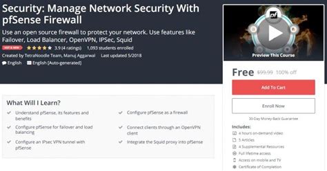 This gives complete control over the. 100% Off Security: Manage Network Security With pfSense ...
