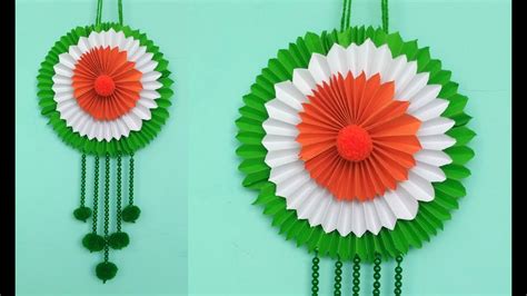 diy craft idea for independence day and republic day paper craft wall hanging wall decor youtube
