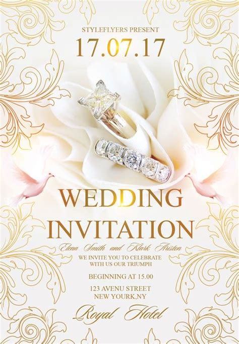 Midnight blue islamic muslim wedding invitation | zazzle.com. Wedding Invitation PSD Free Flyer Template - Indiater