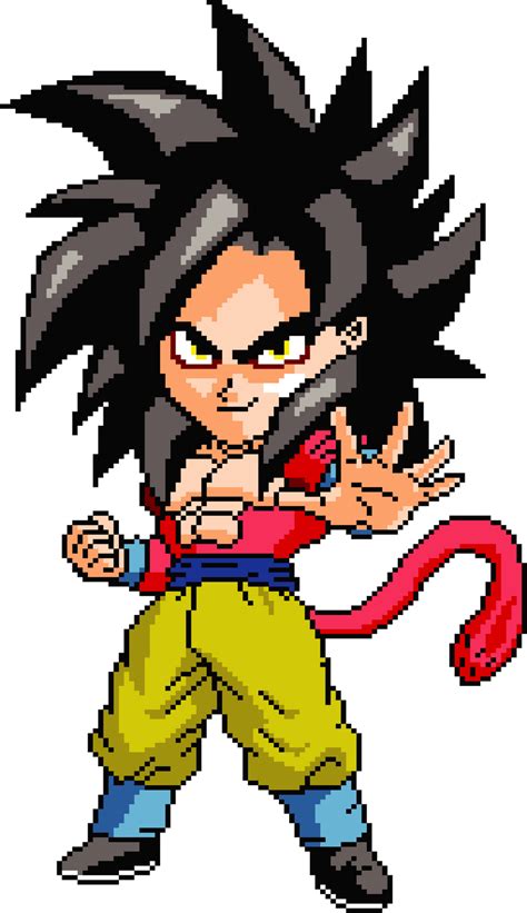 Goku Super Saiyan Pixel Art Dragon Ball Super