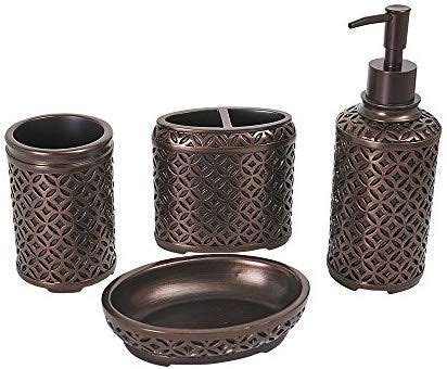 The refined rich bronze tones of the oil rubbed bronze finish bring old world elegance to any room. Amazon.com: YangShiMoeed 4-Piece Oil Rubbed Bronze ...