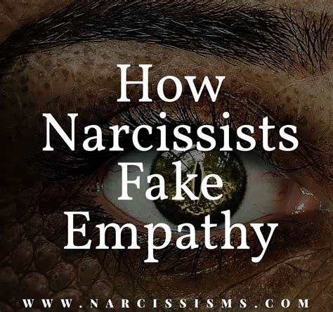 How Narcissists Fake Empathy Narcissismscom