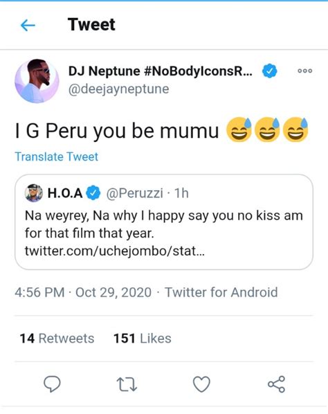 She made the claim on… 'Peruzzi You Be Mumu' - DJ Neptune Gets Back At Singer For ...