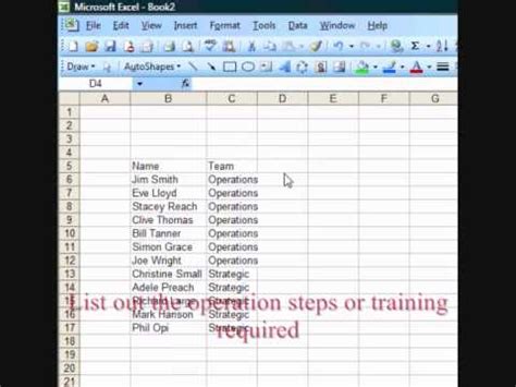 Our staff training matrix download allows you to keep your employees' training organised by giving you an 'at a glance' overview of the training carried out, which employees attended the training session and when the training needs to be refreshed. Example training matrix created in excel - YouTube