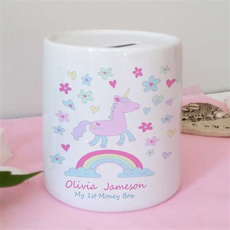 Baby Money Box Unique Personalised Baby Ts Tiger Lily Prints