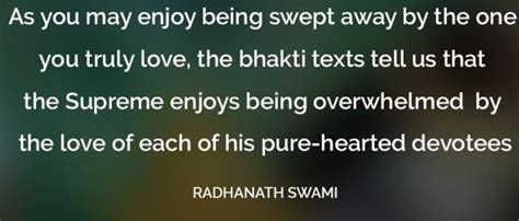 Lover and beloved conquer each other by their affection. Radhanath Swami on Supreme Love | Spiritual quotes, Thought provoking quotes, Quotes