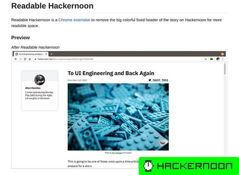 Chrome Browser Extension To Remover Hacker Noon Header Hackernoon