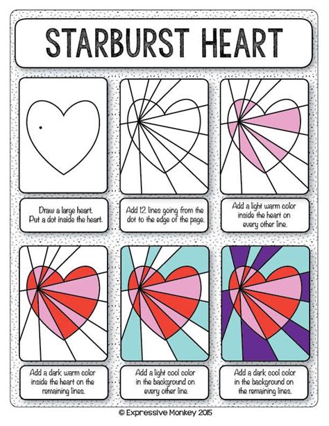 Art Lesson Op Art Hearts Valentine Art Projects Valentines Art