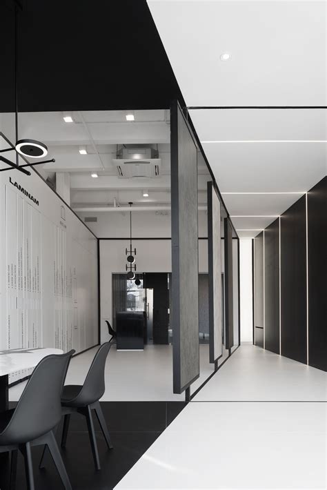 Interior Design • Black And White Minimalist Interior • Showroom
