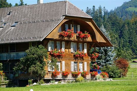 Traditional Architecture In Bern Switzerland Agricultural Country Side