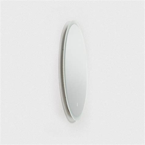 Bai 8041 Round 30 Inch Led Bathroom Mirror With Frosted Edge And Anti Fo Megabai