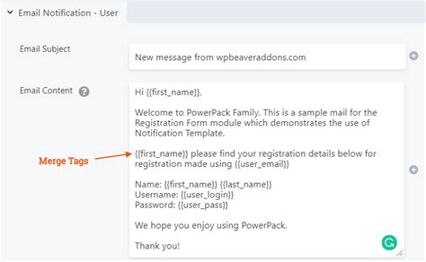 How To Setup Notification Template For User Powerpack Beaver Builder