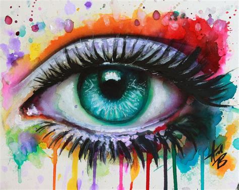 Acrylic On Hardboard Panel Eye Painting Eyeball Art Eye Art