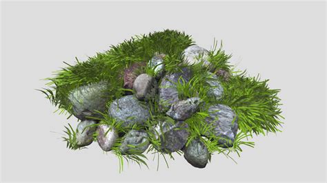 Stones And Grass Download Free 3d Model By Grewejuergen E73544a