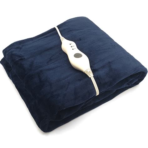 Electric Heated Throw Blanket Fleece With Controller 50 X 60 4
