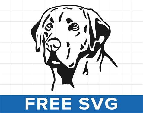 Lab Puppy Face Svg