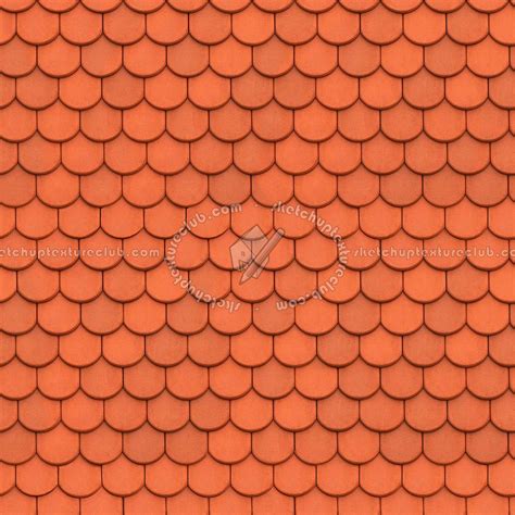 Meursault Shingles Clay Roof Tile Texture Seamless 03504