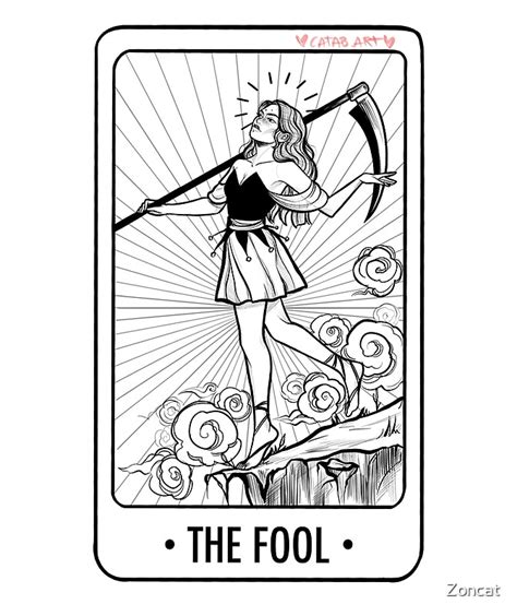 The Fool Tarot Card By Zoncat Redbubble