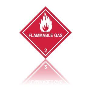 Class 2 1 Flammable Gas Dangerous Goods Labels Labeline Eu