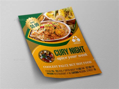 Indian Restaurant Advertising Bundle Template By