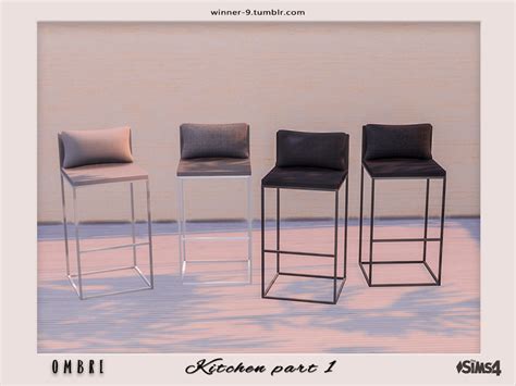Winner9s Ombre Barstool Bar Stools Sims 4 Cc Furniture Sims 4 Kitchen