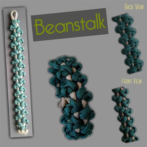 Beanstalk | Paracord bracelet designs, Paracord bracelets, Make your