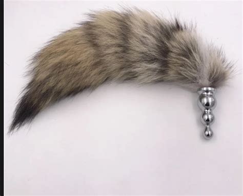 3 size fox tail stainless steel anal plug handybuy lk sri lanka s fastest growing e commerce
