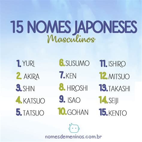 Nomes Japoneses Masculinos 100 Mais Populares No Brasil E Japão 名 2022