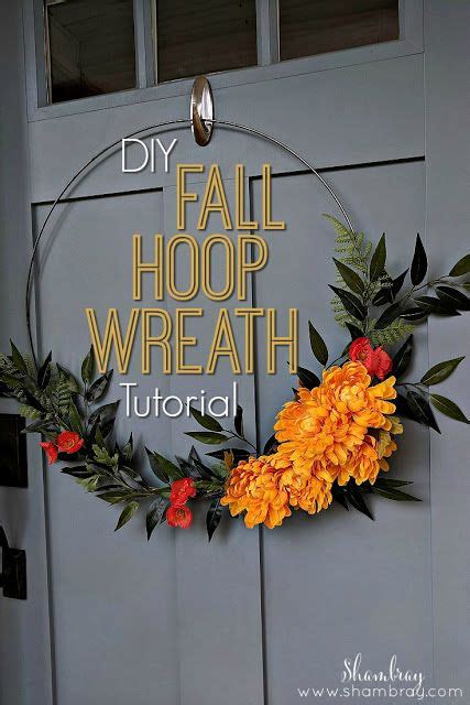 Easy Diy Fall Hoop Wreath Tutorial