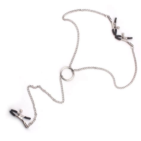 stainless steel metal chain nipple milk clips breast clip sex slaves ebay