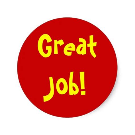 Good Job Sticker Clipart Clipground