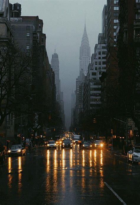 New York Mood In The Rain Nueva York Bajo La Lluvia De Francisco Para