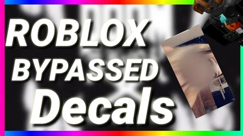 Roblox New Bypassed Decals Working 2020 Youtube