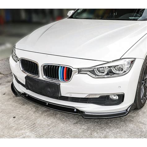 Front Bumper Lip For Bmw F30 F35 3 Series Base 2013 2018 Painted Gloss