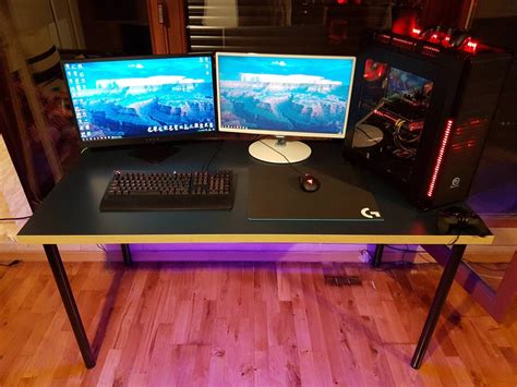 So this is my ikea room tour update for 2020. Just finished my custom build IKEA desk, what do you think of the whole setup? : battlestations
